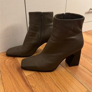 Mango square toe ankle boots - size 10